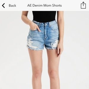 American eagle mom jean shorts